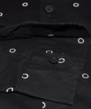 SHIRT0025 Bawa Style Cotton Black Bubbles Full Sleeve Slim Fit Casual Shirts