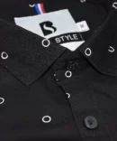 SHIRT0025 Bawa Style Cotton Black Bubbles Full Sleeve Slim Fit Casual Shirts