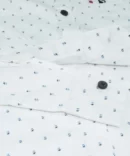 SHIRT0028 Bawa Style Cotton Silk White Arrow Line Full Sleeve Slim Fit Casual Shirts