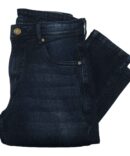 Bawa Style Men Dark Blue Slim Fit Mid-Rise Light Fade Stretchable Jeans
