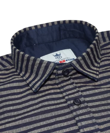 SHIRT0101-Roman-Royal-Premium-Cotton-Twill-Dark-Cream-and-Dark-Blue-Striped-Full-Sleeve-Slim-Fit-Casual-Shirts-01.webp